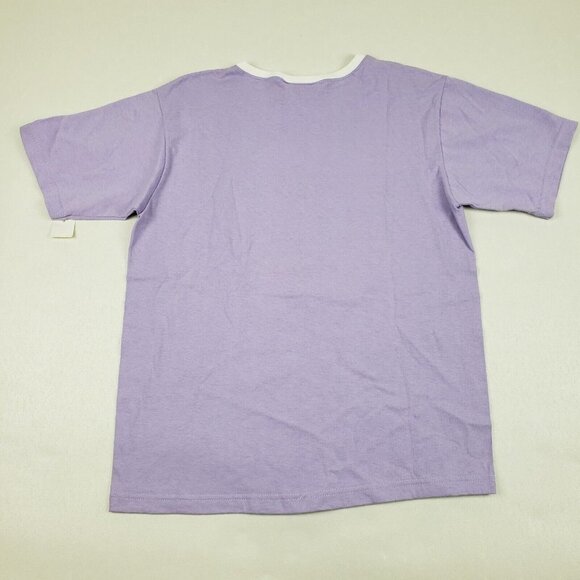 Vintage Embroidered Queen Bee Tee Purple Womens Medium Short Sleeve T-Shirt Crew - Picture 6 of 11